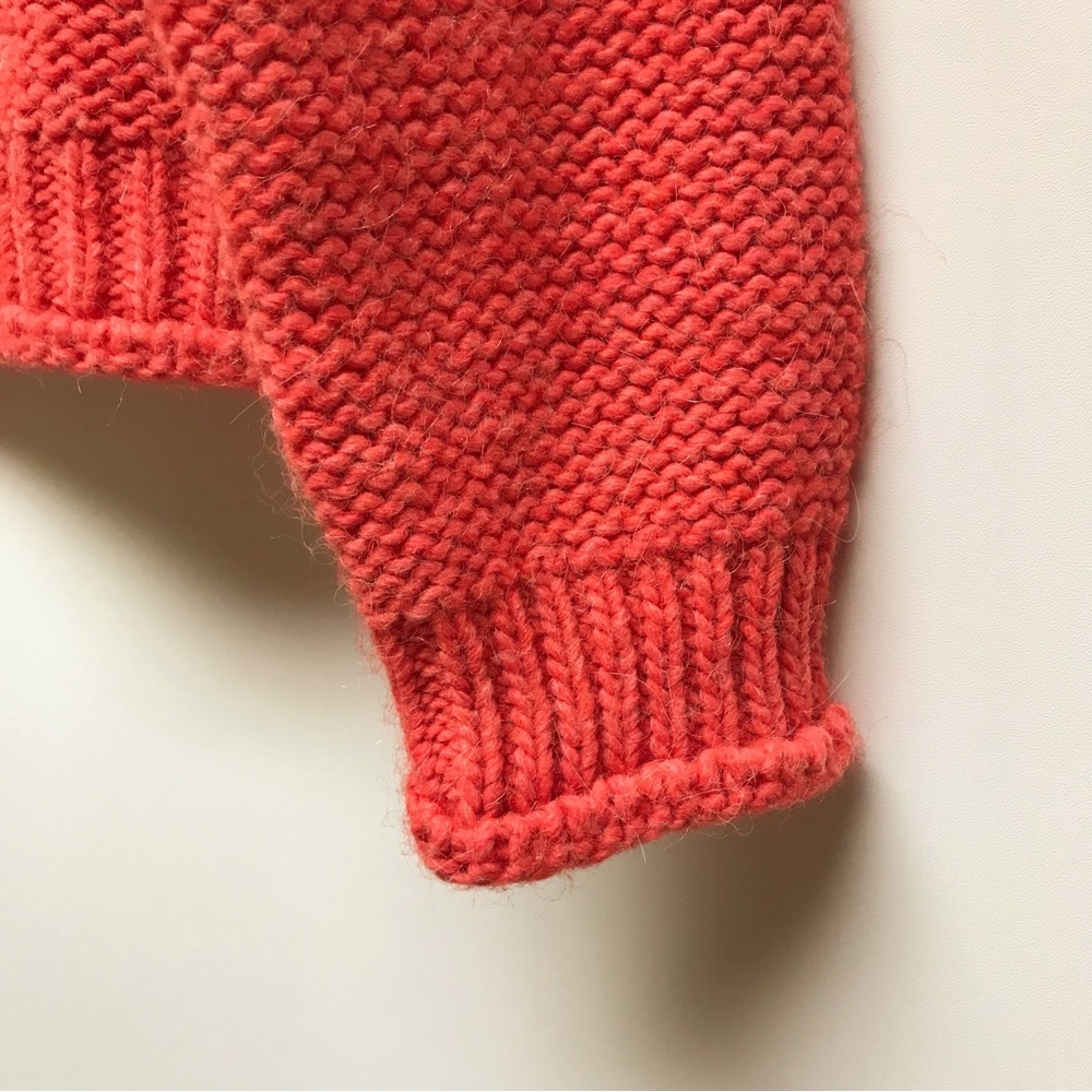 Anthropologie Mock Neck Knit Sweater Size XS Coral - Picture 6 of 10